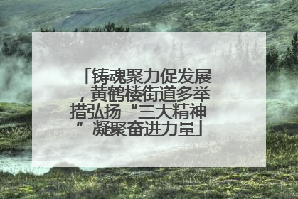 铸魂聚力促发展，黄鹤楼街道多举措弘扬“三大精神”凝聚奋进力量