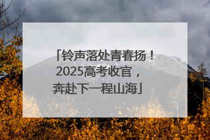 铃声落处青春扬！2025高考收官，奔赴下一程山海