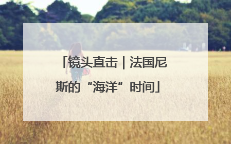 镜头直击｜法国尼斯的“海洋”时间