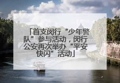 首支闵行“少年警队”参与活动，闵行公安再次举办“平安快闪”活动
