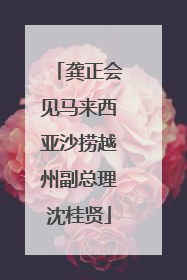 龚正会见马来西亚沙捞越州副总理沈桂贤