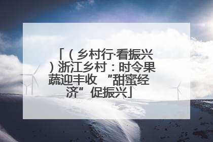 （乡村行·看振兴）浙江乡村：时令果蔬迎丰收 “甜蜜经济”促振兴