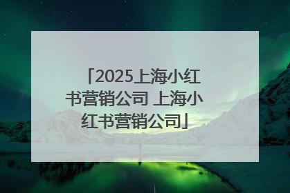 2025上海小红书营销公司 上海小红书营销公司