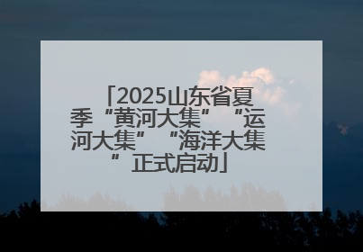 2025山东省夏季“黄河大集”“运河大集”“海洋大集”正式启动