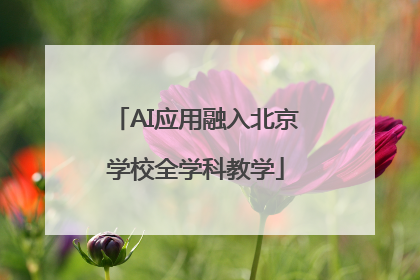AI应用融入北京学校全学科教学