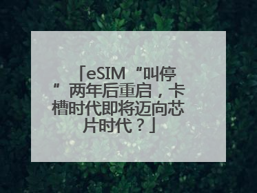 eSIM“叫停”两年后重启，卡槽时代即将迈向芯片时代？